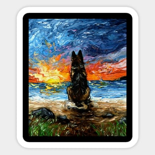 Beach Days - German Shepherd Sticker